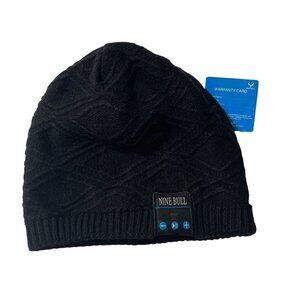 New Nine Bull Bluetooth Beanie Hat Cap Knit Black Wireless Winter Hat One Size